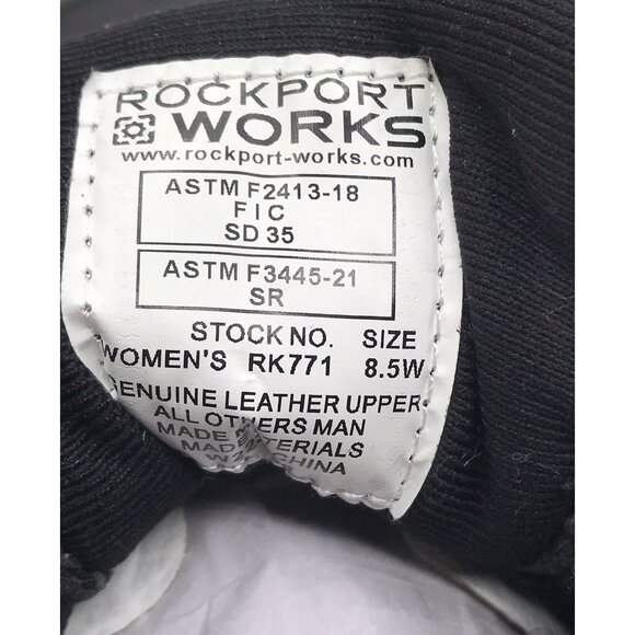 Rockport Works Shoes Womens Womens Size 6.5 W Pulse Tech Work & Safety RK771 - Picture 9 of 15